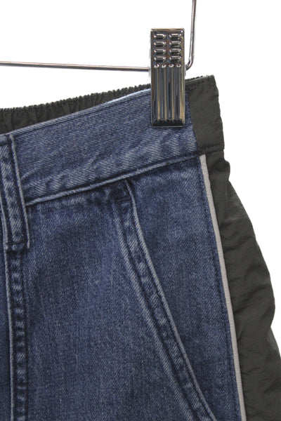 Ksubi Unisex Cargo Jogger Pants Dark Blue High Rise Button Fly Army Size 23