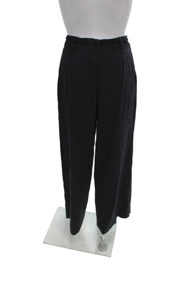Antonio Melani Unisex Black Cotton Drawstring Dress Pants Size 2