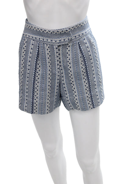 Drew Unisex Bohemian Geometric Blue Shorts Size 4
