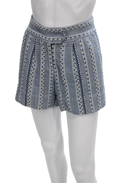 Drew Unisex Bohemian Geometric Blue Shorts Size 4