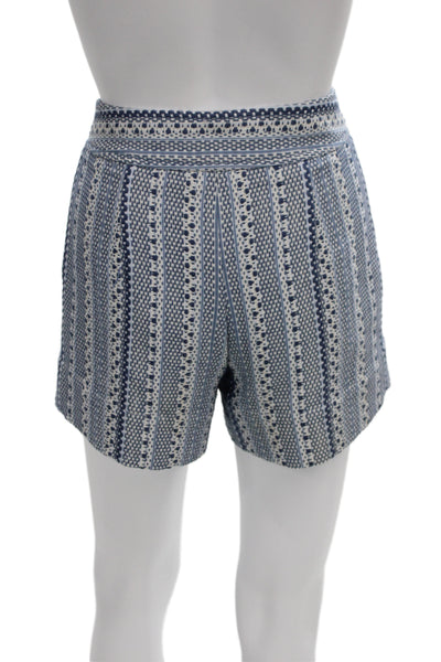 Drew Unisex Bohemian Geometric Blue Shorts Size 4