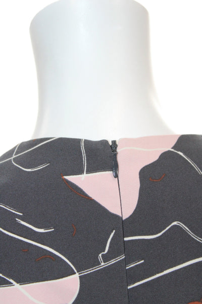Camilla And Marc Women Shift Dress Black Knee Length 3/4 Sleeve Size 2