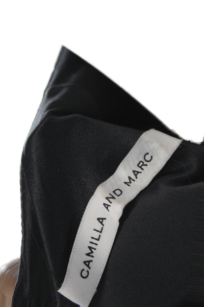 Camilla And Marc Women Shift Dress Black Knee Length 3/4 Sleeve Size 2