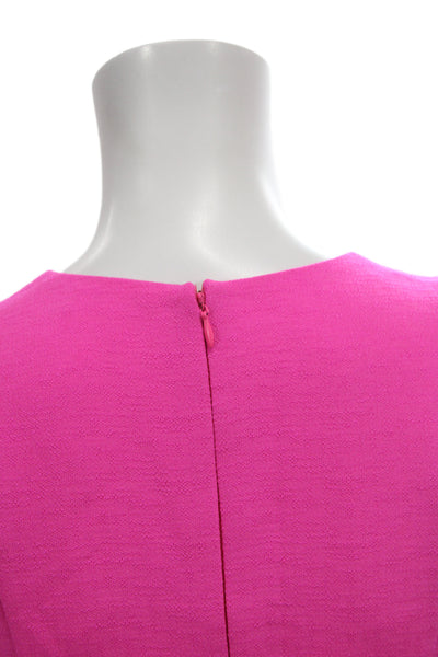 Gianni Bini Women Fit & Flare Mini Dress Sleeveless Round Neck Pink Size S
