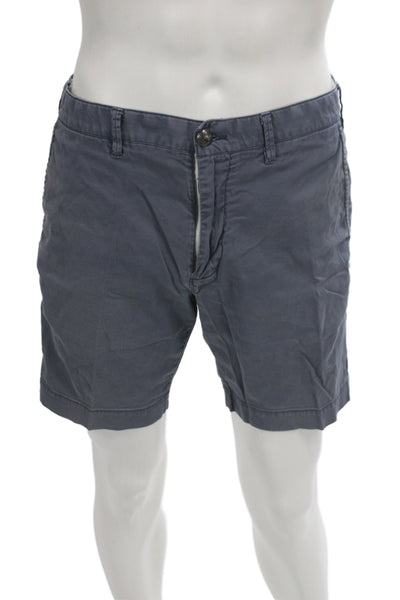 Faherty Brand Mens Chino Shorts Dark Gray Cotton Button Size 31