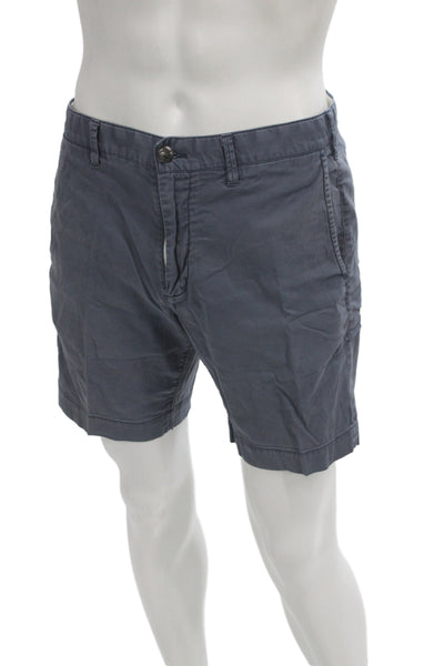 Faherty Brand Mens Chino Shorts Dark Gray Cotton Button Size 31