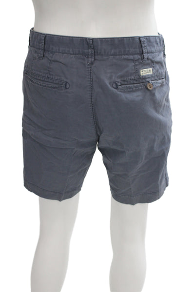 Faherty Brand Mens Chino Shorts Dark Gray Cotton Button Size 31