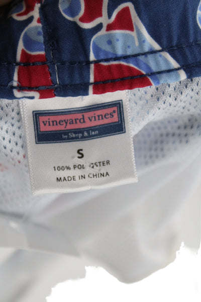 Vineyard Vines Mens Dark Blue Polyester Beach Shorts Size S