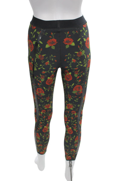 Ultracor Women Ankle Jegging Black Floral Size S