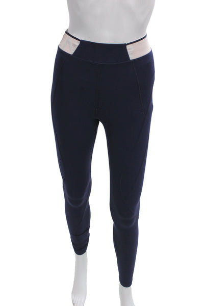LNDR Women Ankle Leggings Dark Blue Designer Solid Size S
