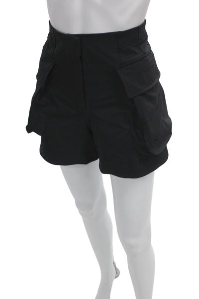 Lululemon Unisex Black Cargo Shorts Recycled Nylon Size 4