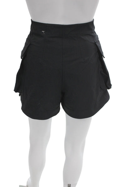 Lululemon Unisex Black Cargo Shorts Recycled Nylon Size 4