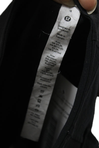 Lululemon Unisex Black Cargo Shorts Recycled Nylon Size 4