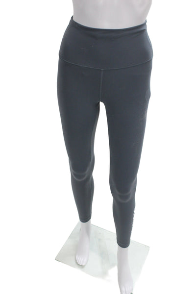 Lululemon Women Ankle Leggings Dark Gray Cotton Spandex Size 4