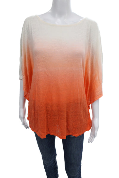 Lauren Ralph Lauren Womens White Tunic Blouse Round Neck Short Sleeve Size XS