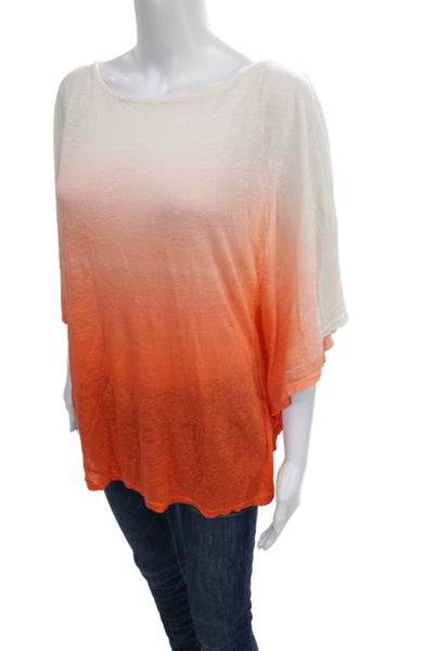 Lauren Ralph Lauren Womens White Tunic Blouse Round Neck Short Sleeve Size XS