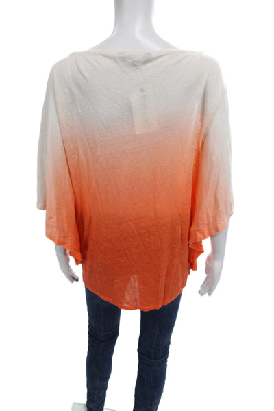 Lauren Ralph Lauren Womens White Tunic Blouse Round Neck Short Sleeve Size XS
