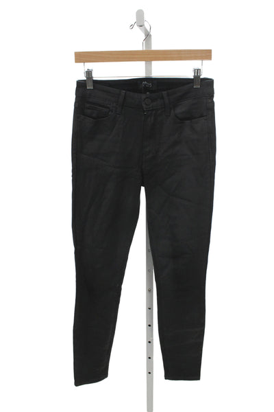 Paige Women Black Ankle Skinny Jeans Size 27