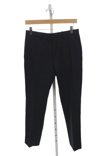 Theory Mens Dress Pants Black Wool Blend Size 29