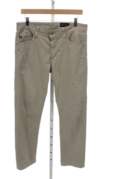 AG Adriano Goldschmied Mens Beige Chino Pants Size 32