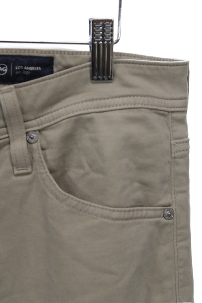 AG Adriano Goldschmied Mens Beige Chino Pants Size 32