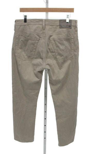 AG Adriano Goldschmied Mens Beige Chino Pants Size 32