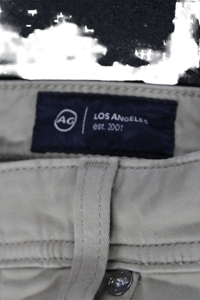 AG Adriano Goldschmied Mens Beige Chino Pants Size 32