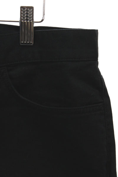 Theory Men Chino Ankle Pants Black Wool Polyester Button Size 36