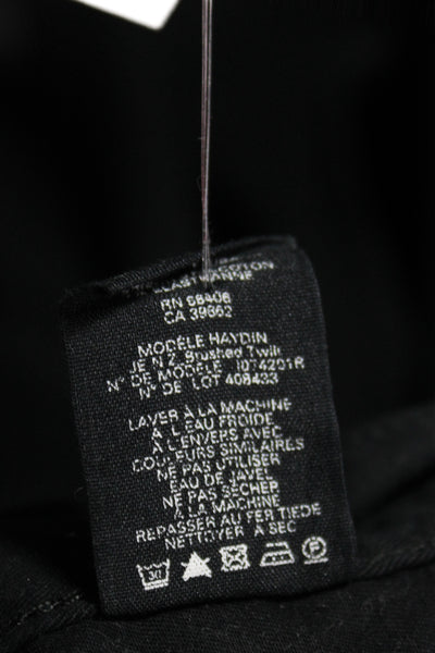 Theory Men Chino Ankle Pants Black Wool Polyester Button Size 36