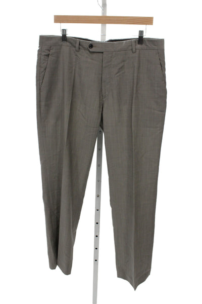 Theory Mens Gray Wool Polyester Dress Pants Size 36