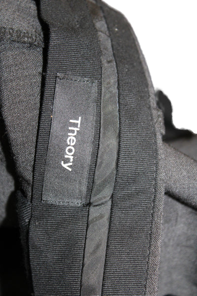 Theory Mens Black Wool Dress Pants Classic Button Size 36