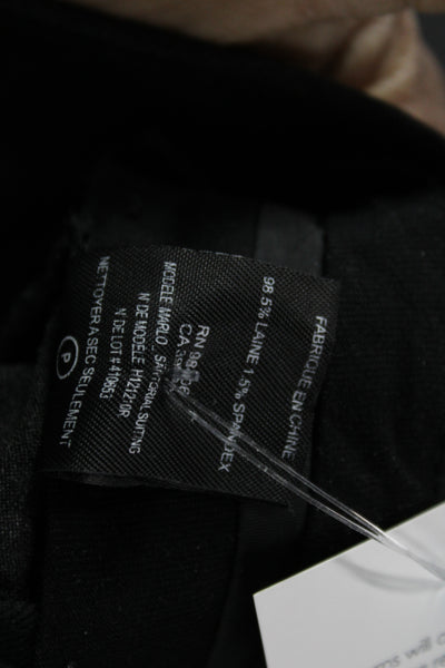Theory Mens Black Wool Dress Pants Classic Button Size 36