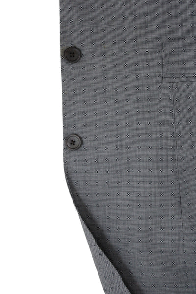 Ted Baker London Mens Suit Jacket Gray Wool Blend Geometric Button Size 40