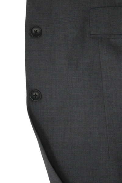 Theory Men Gray Wool Blend Suit Jacket Collared Button Long Sleeve Size 40