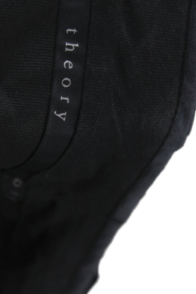 Theory Mens Dress Pants Dark Gray Cotton Polyester Button Size 36