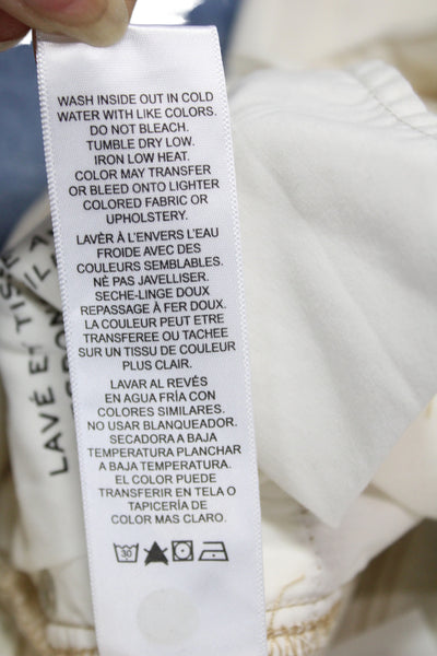 Frame Womens Cropped Straight White Jeans Size 26