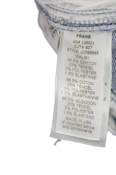 Frame Womens Blue Cropped Mid Rise Jeans Size 27