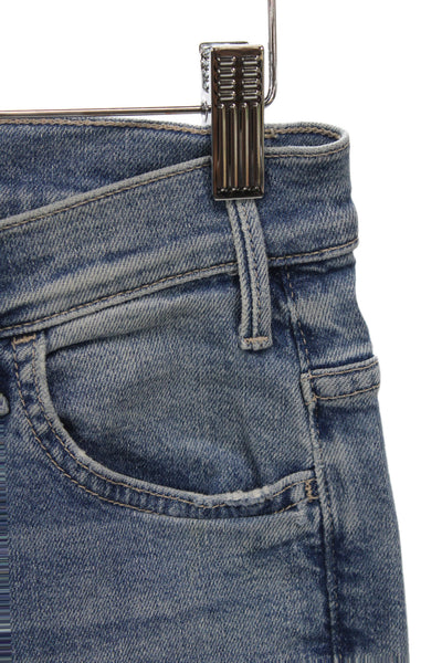 Mother Womens Cropped Straight Blue Mid Rise Jeans Size 27