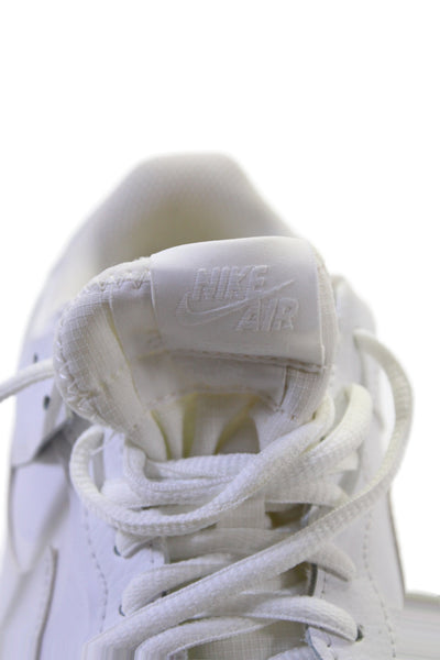 Nike Womens Leather Tied Lace up Air Force 1 Shadow Sneaker White Size 9