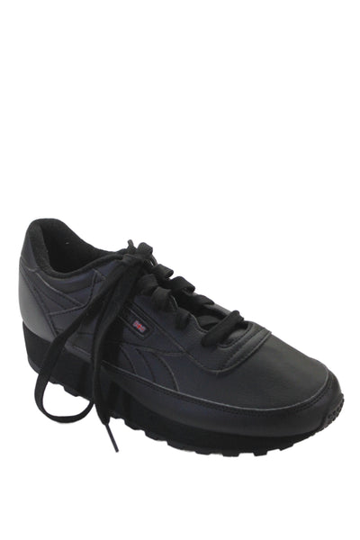 Reebok Women's Leather  Classic Renaissance sneakers Black Size 9.5