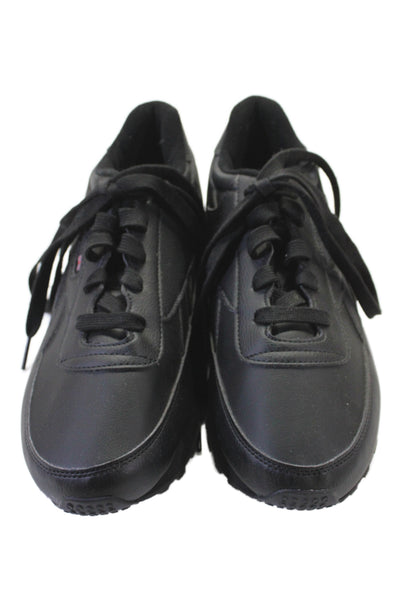Reebok Women's Leather  Classic Renaissance sneakers Black Size 9.5