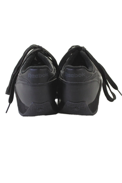 Reebok Women's Leather  Classic Renaissance sneakers Black Size 9.5