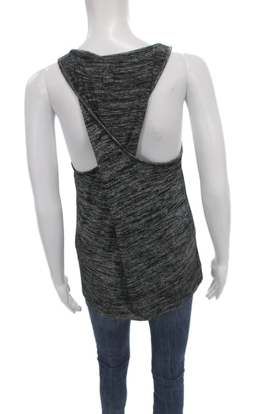 Rag & Bone Jean Women Basic Sleeveless Tank Dark Gray Cotton Size S