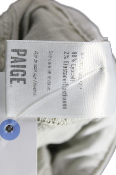 Paige Mens Jogger Pants Beige Drawstring 98% Lyocell Size 33