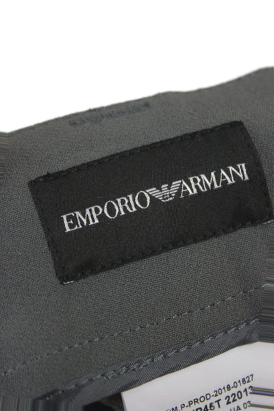 Emporio Armani Mens Dress Pants Dark Gray Viscose 30 Inseam Size 40
