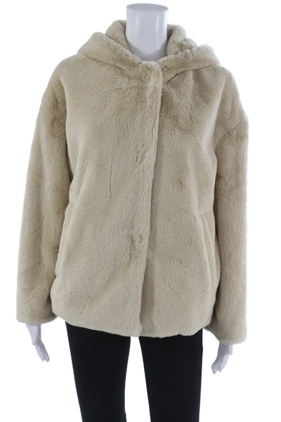 Zara Women Classic Beige Long Sleeve Jacket 100% Polyester Size XS