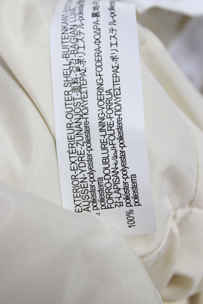 Zara Women Classic Beige Long Sleeve Jacket 100% Polyester Size XS