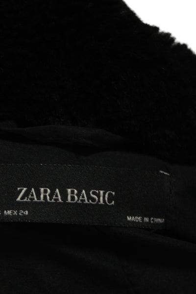 Zara Womens Classic Black Jacket Long Sleeve Polyester Size XS
