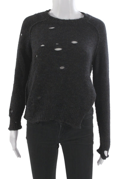 Isabel Marant Etoile Unisex Pullover Sweater Dark Gray Wool Size S