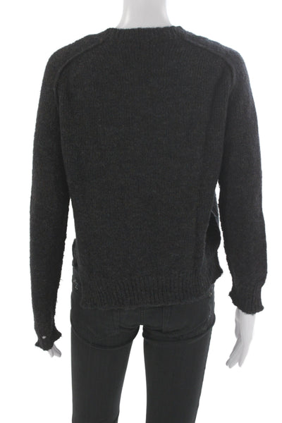 Isabel Marant Etoile Unisex Pullover Sweater Dark Gray Wool Size S